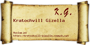 Kratochvill Gizella névjegykártya
